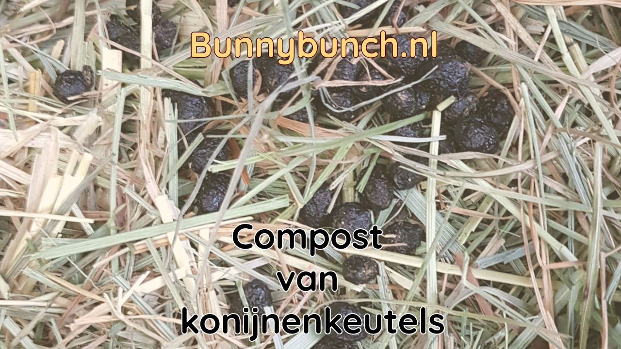 Compost van konijnenkeutels